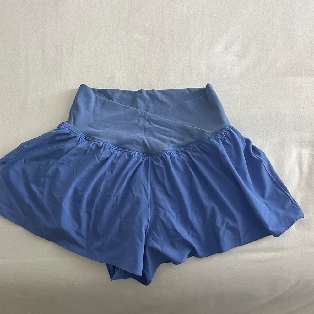 Aerie High-Waisted Blue Skorts